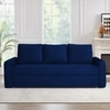 Clevam 3 Seater Pull Out Sofa cum Bed  in Navy Blue Colour