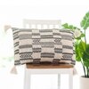 Tribal Knit Pillow Cover  Grey Natural 16X24  Inches