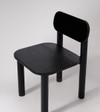 Sita Solid Wood Dining Chair In Black Finish