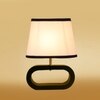 Devansh Multicolor Cotton Table Lamp With  Wood Black Base -8
