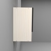Aluminium Black Profile 6 Brown Tinted Glass Handless Shutters Wall Cabinet In Highland Pine Finish