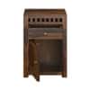 Vrinda Shesham Solid Wood 1 Door & 1 Drawer Bedside In Provincial Teak Finish