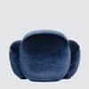 Maaria Solid Wood Lounge Chair in Blue Colour