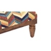 Teva Solid Wood  Ottomon in  Multicolor Colour