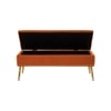 Kajana 2 Ottoman with Storage Color in Orange