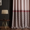 Stoa Paris Satin Curtain for Door, 70% Blackout Curtains, Set of 1, Versailles - Noble Rose with Back Lining