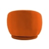 Lorna Fabric Accent Chair in Orange Colour