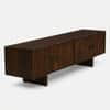 Solid Wood 4 Door Tv Cabinet  In Tubbeco Finish