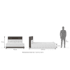 Riley Dual Tone Queen Size Box Storage Bed In White Finish