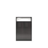 Ren Engineered Wood Bedside Table in Wenge Finish