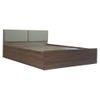 Sutra Engineered Wood Queen Size Bed In Walnut Finish
