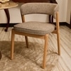 Harbor Solid Wood Dining Chair in Khaki Colour