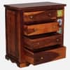 Rangrez Sheesham Wood Chest of Drawers in Honey Oak Finish