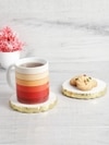 Timeless Elegance Marble Coaster Set of 2