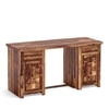 Albany Sheesham Wood Study Computer Table In Natural Teak Finish