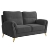 Osbert Velvet 2 Seater sofa in Dark Grey color