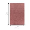 Jaipur Rugs Soft Textured Wool Viscose Dhurrie Rug Natural 6x9 ft