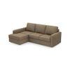 Apollo Compact Sofa (Colour : Dune, Cushion : Hard, Back Type : Regular, Seating Capacity : Left Aligned 2 Seater + Left Aligned Chaise + Ottoman)