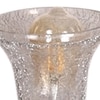 Devansh Metal Electric Wall Light in Antique gold Colour with Transparent Shade Count of 1 Light