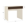 Primera Study Desk with Drawer in Light Woodgrain Finish Coffee Walnut Colour