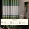 Stoa Paris Satin Curtain for Door, 70% Blackout Curtains, Set of 2, Versailles - Majestic Meadow with Back Lining