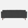 Reiti Velvet 3 Seater Sofa in Dark Grey Colour