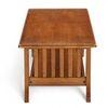 Blairs Sheesham Wood Accent Rectangle Coffee Table In Pine Finish