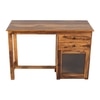 Rope Sheesham Wood  Study Table in Teak Finish