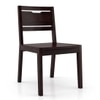 Capra Solid Wood Dining Chair in Mahogany Finish - Set of 2