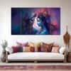 The Castle Decor Radha Krishna Wall Painting Wooden Framed 27x48 Inch (Style 3)