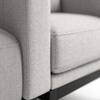 Nordic 3 Seater Sofa with 2 Matching Armchairs Grey