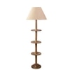 Devansh Shelf Wooden Floor Lamp