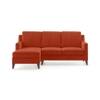 Abbey Sectional Sofa (Colour : Lava, Cushion : Hard, Seater : Left Aligned 2 Seater + Left Aligned Chaise)