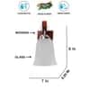 Devansh Solid Wood Electric Wall Light in Brown Colour with White Shade Count of 1 Light