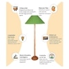 Devansh Wooden Foor Lamp