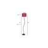 Donahue Maroon Cotton Shade Floor Lamp