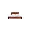 Ronnie Solid Wood Non Storage Bed In Dark Provincial Teak Finish