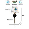 Devansh Metal Electric Wall Light in Black Colour with Multi Shade Count of 1 Light