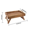 Ireka Homes Snackrack 2 Tier Acacia Wood Serving Stand