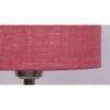 Daveigh Pink Cotton Shade Floor Lamp