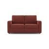 Apollo 2 Seater  Fabric Sofa In Dark Coral Colour