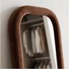 The Artment Unbreakable Brown Square Puff Floor Mirror (160 x 60) cm