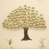 W-Sujal Abstract Metal Wall Decor in Gold Set of 1