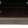 Auburn Leather King  Size Bed Without Storage (Brown Colour)
