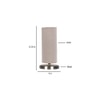 White Jute table lamp with Steel Base -9