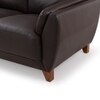Johanna 2 Seater Leatherette Sole in Choco Brown Colour