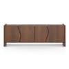 Koro Solid Wood TV Cabinet In Amber Walnut Finish