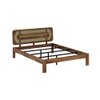 Seaside Solid Wood Queen Size Non Storage Bed In Provincial Teak Finish