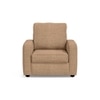 Apollo High Back 1 Seater  Fabric Sofa In Sandshell Beige Colour