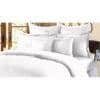 Adem White Absract 210 TC Cotton Double Size Bedsheet with 2 Pillow Covers